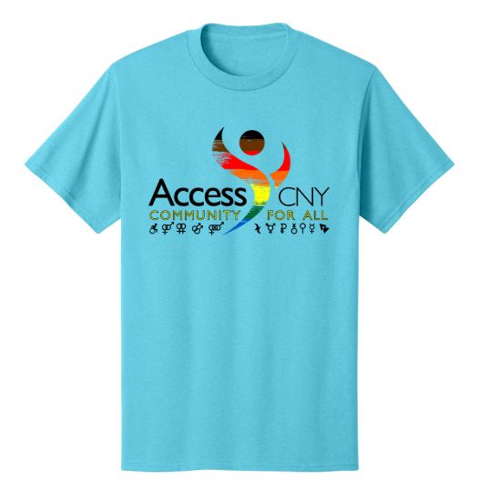 Picture of Pride Front Printed Aqua T-Shirt